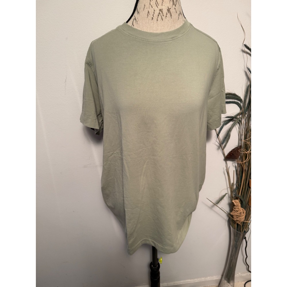 Lululemon Mens Short Sleeve Crew Neck T-Shirt Sage Green‎ Relaxed Fit Large